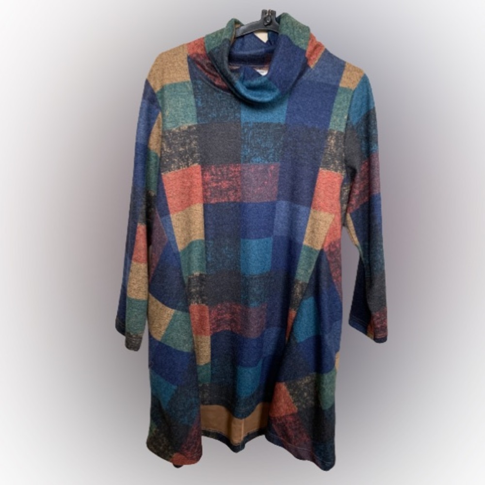 Buykud colourful winter dress robe with pockets.
